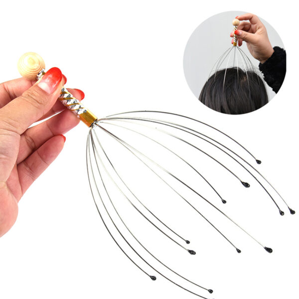 2 pcs head neck scalp massager massage octopus equipment stress release