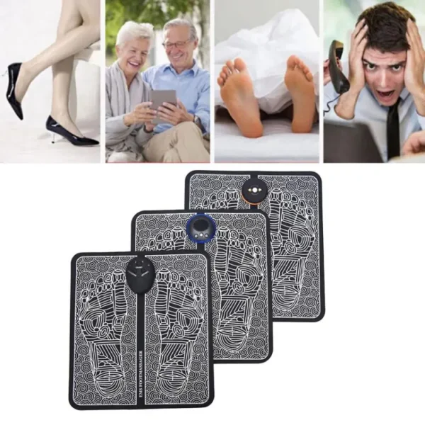 ms foot massager pad improve blood circulation relieve ache pain health care - Image 5
