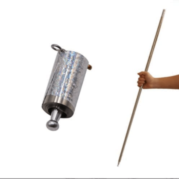 magic extendable metal stick for self defence and fun magic pocket stick (silver) - Image 2