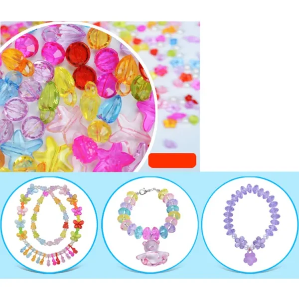 diy apple beads bracelet jewellery making kit | handmade beads accessories set for headwear, necklace, earrings, bracelets - Image 9