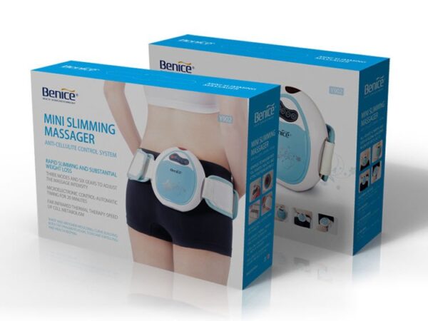 electric body slimming massage belt anti-cellulite control system waist loss weight slimmer home vibration fat burning device - Image 4