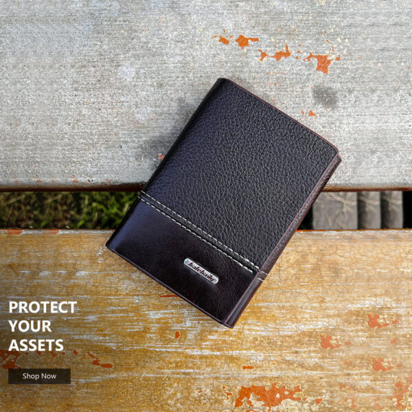 mini thin tri fold amazing quality trifold leather wallet wallet premium and durable designed to protect your assets - Image 4