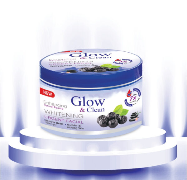glow & clean whitening urgent facial (jar) deeply cleanse your skin