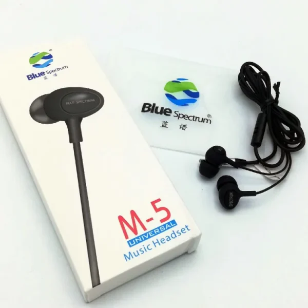 blue spectrum m5 wired handsfree (random color)