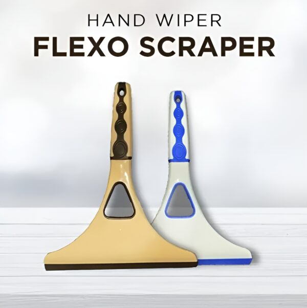 mini hand glass wiper, cleaner for kitchen slabs car window & multipurpose scraper (random color) - Image 2