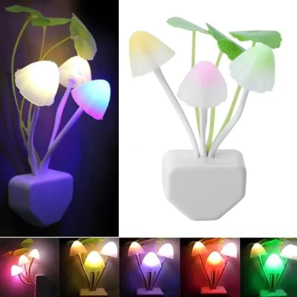 mushroom led night light for home  ( random color ) - Image 10