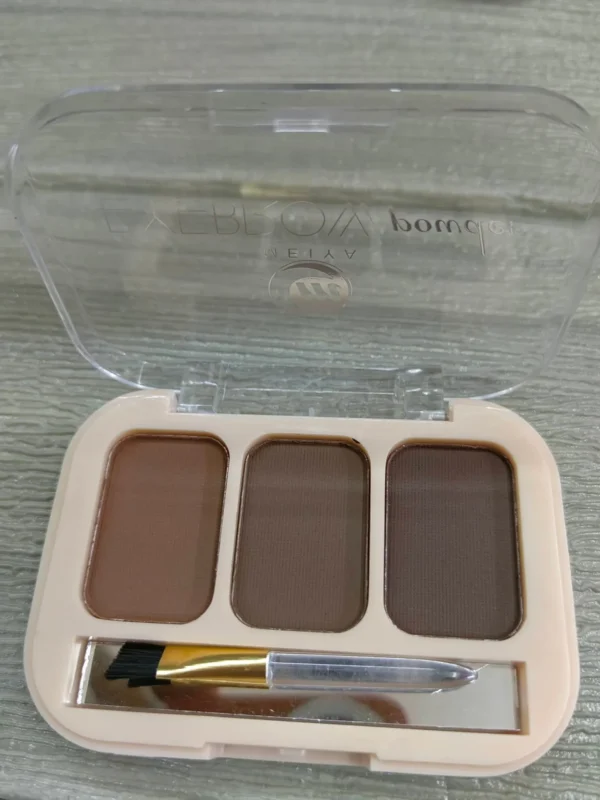 meiya eyebrow powder 3 colors  beauty eyebrow palette beauty eyebrow palette brush inside - Image 12
