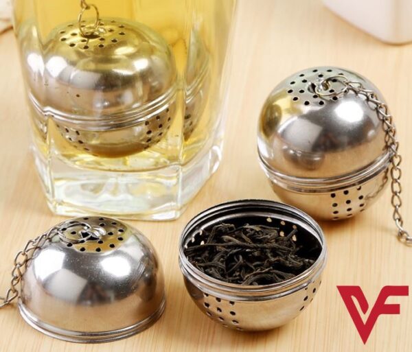 tea infuser , stainless steel tea ball strainer filter infuser for loose leaf tea and mulling spices - Image 2