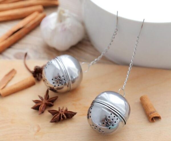 tea infuser , stainless steel tea ball strainer filter infuser for loose leaf tea and mulling spices - Image 6