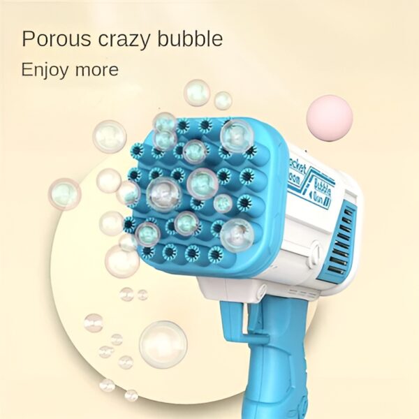 36 / 8 hole bazooka bubble water gun | bazooka water bubble gun toy for kids, toddlers | out door fun water spray gun (random color) - Image 6