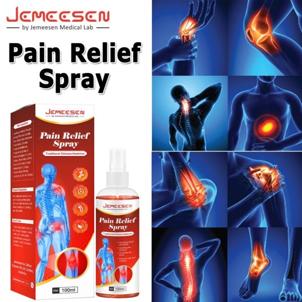 original jemeesen instant pain relief spray rheumatoid arthritis knee pain relief muscle pain joint sprain orthopedics medical soot spray