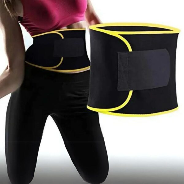 sn-360 smart care waist trainer sweat belt – premium neoprene compression belt for weight loss, tummy shaping & body modeling (free size adjustable, skin-friendly) - Image 9