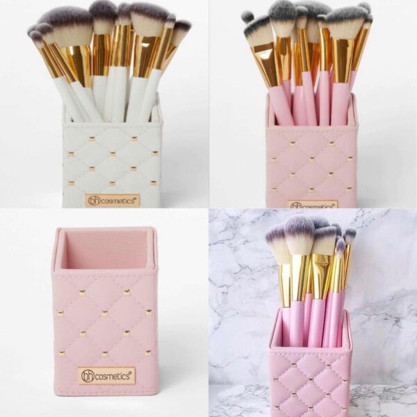 cosmetics elegance brush set- studded elegance white - Image 3