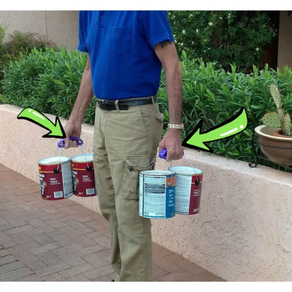 one-piece soft handle plastic bag holder to save effort and avoid hand fatigue (random color) - Image 3