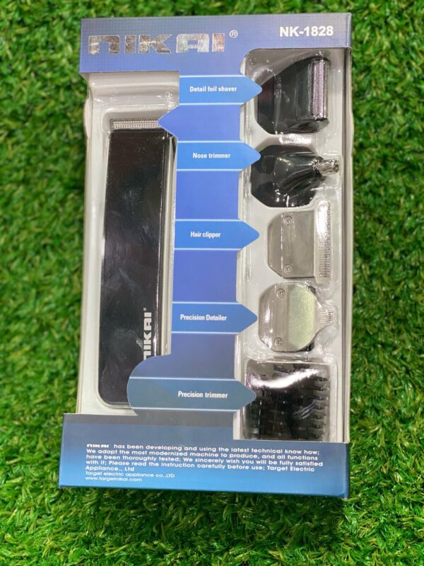 nikai 5 in 1 electric hair and beard trimmer (nk-1828)