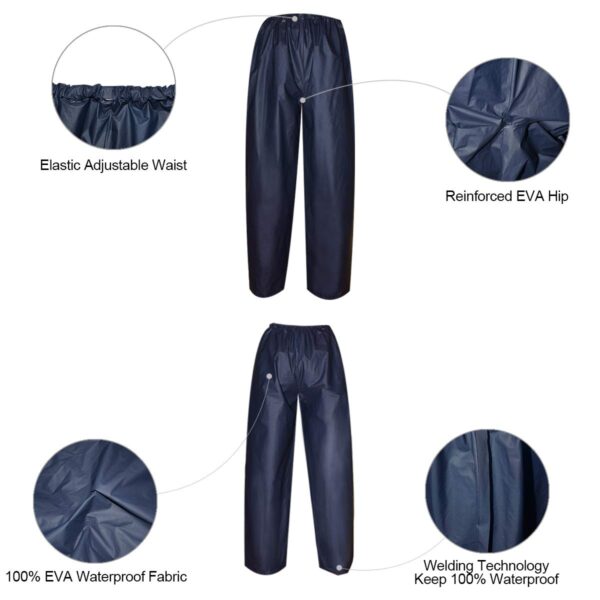 waterproof rain coat & pant | lite waterproof rain suit | rain coat | rainwear | rain suit ( random color ) - Image 8