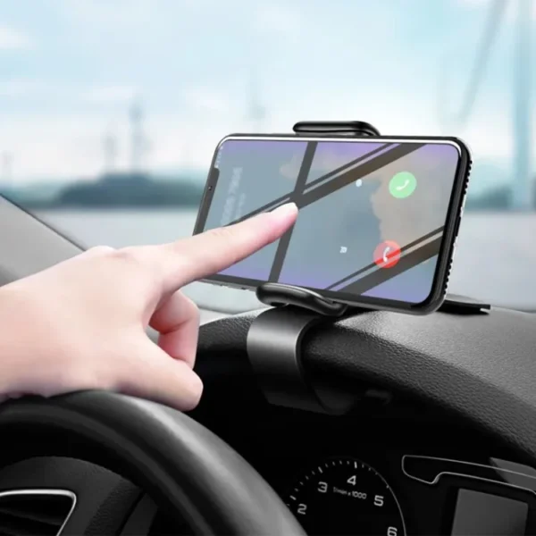 magnetic dashboard mobile holder  small easy access design round rotating | car phone holder easy clip mount stand panel multi-functional universal dashboard bracket holder