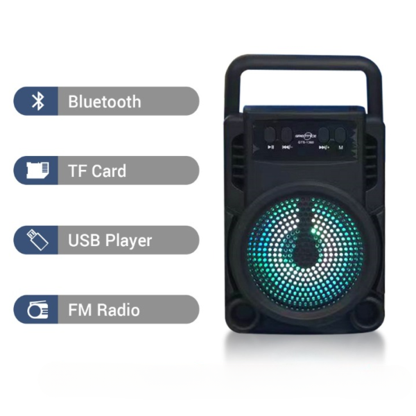 gts-1360 wireless speaker bluetooth rechargeable speaker portable wireless mini 3 inch mini bt speaker - Image 2