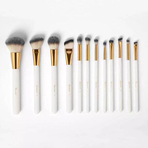cosmetics elegance brush set- studded elegance white - Image 4