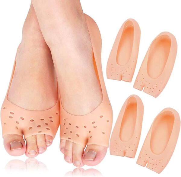 silicone gel moisturizing socks, non-slip socks, cracked foot prevention socks, foot care tool with breathable hole