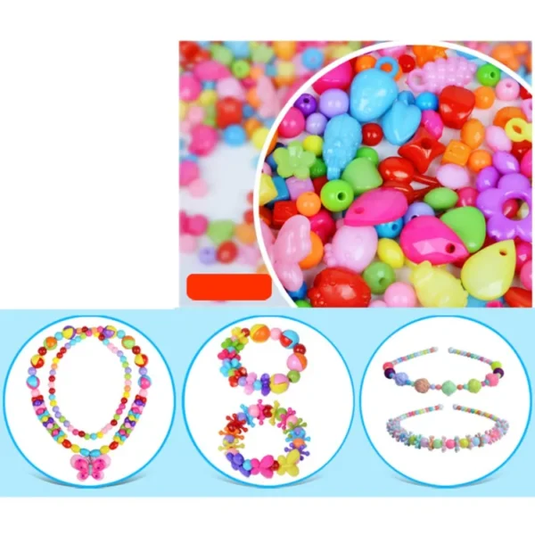 diy apple beads bracelet jewellery making kit | handmade beads accessories set for headwear, necklace, earrings, bracelets