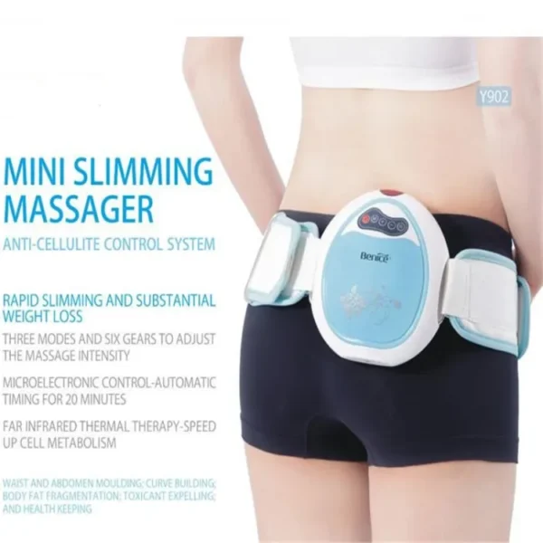 electric body slimming massage belt anti-cellulite control system waist loss weight slimmer home vibration fat burning device - Image 6