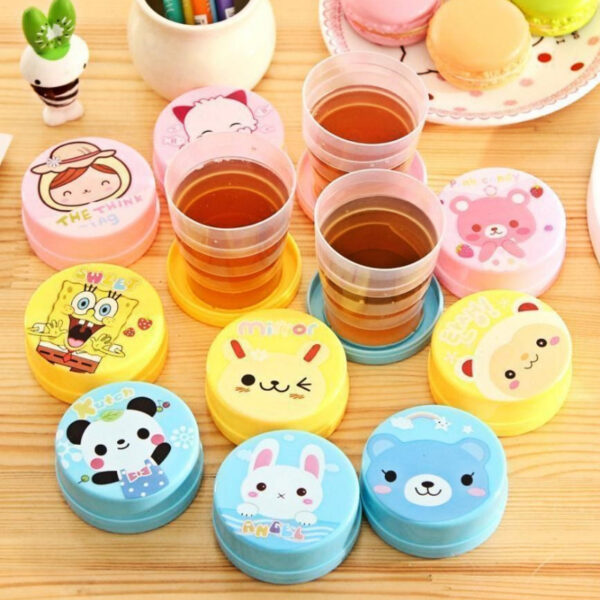 (nw000211) portableplastic magic glass for kids - water drinking mug for traveling, & school (random color) - Image 4