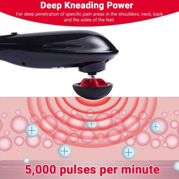 blue idea rechargeable cordless massager with different heads | deep massager for muscles neck cordless electric body massager - Image 7