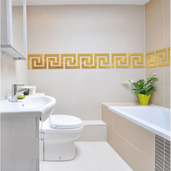 building border/versace border/ versachi border acrylic mirror sticker with adhesive for wall decor and home, office decor wall stickers - Image 5