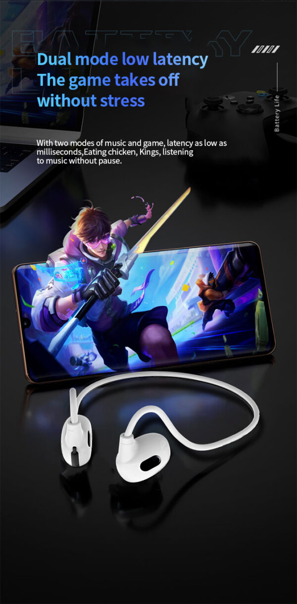 pro air sports earphone hanging neck earphone air pro hifi stereo bass handsfree subwoofer music - Image 8