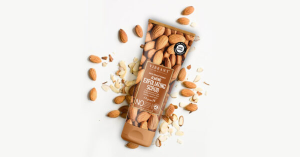 vibrant beauty skin brightening almond exfoliating scrub (200ml) - Image 5