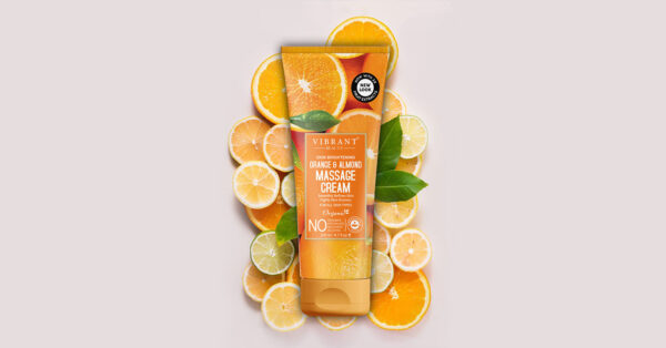 vibrant beauty brightening orange & almond massage cream (200ml) - Image 6