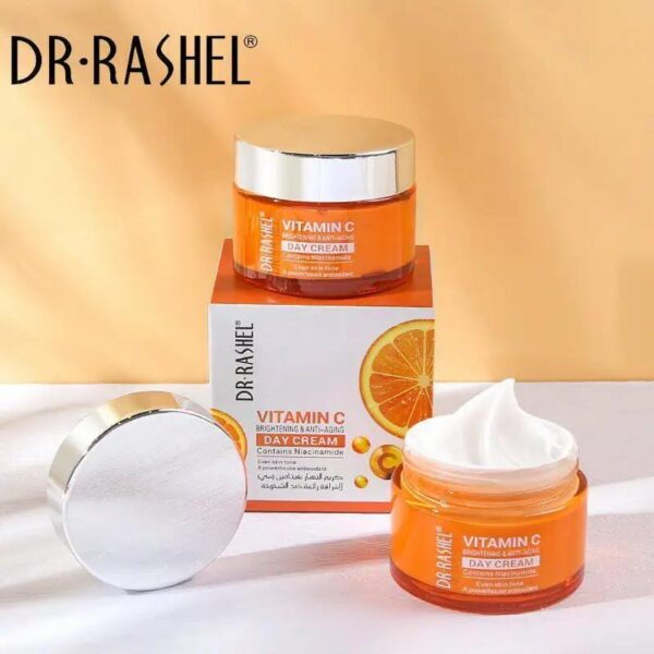 pack of 3 dr rashel vitamin c - day & night cream + facial cleanser with hyaluronic acid - Image 6