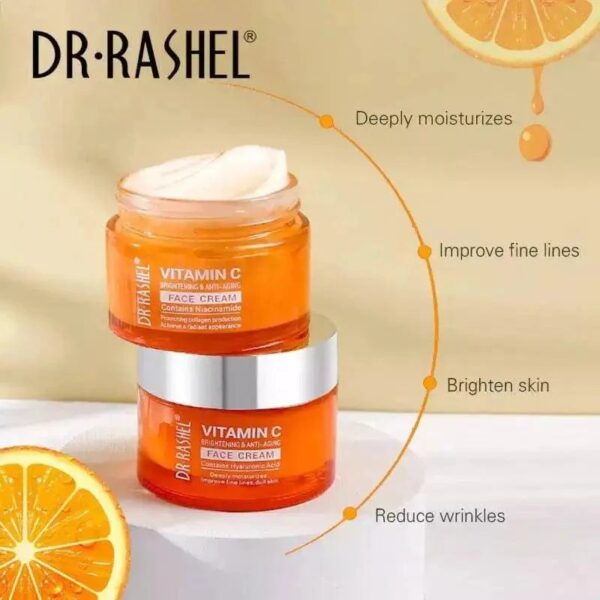 pack of 3 dr rashel vitamin c - day & night cream + facial cleanser with hyaluronic acid - Image 8