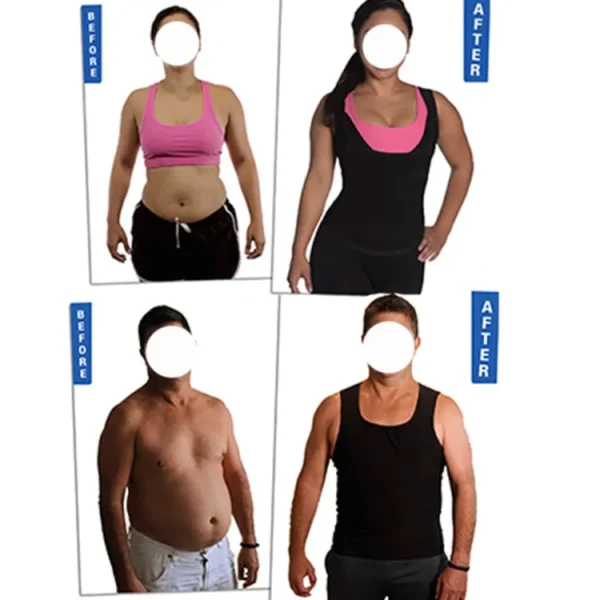 men sweat shaper  polymer vest- instantly shapes and slims - Image 4
