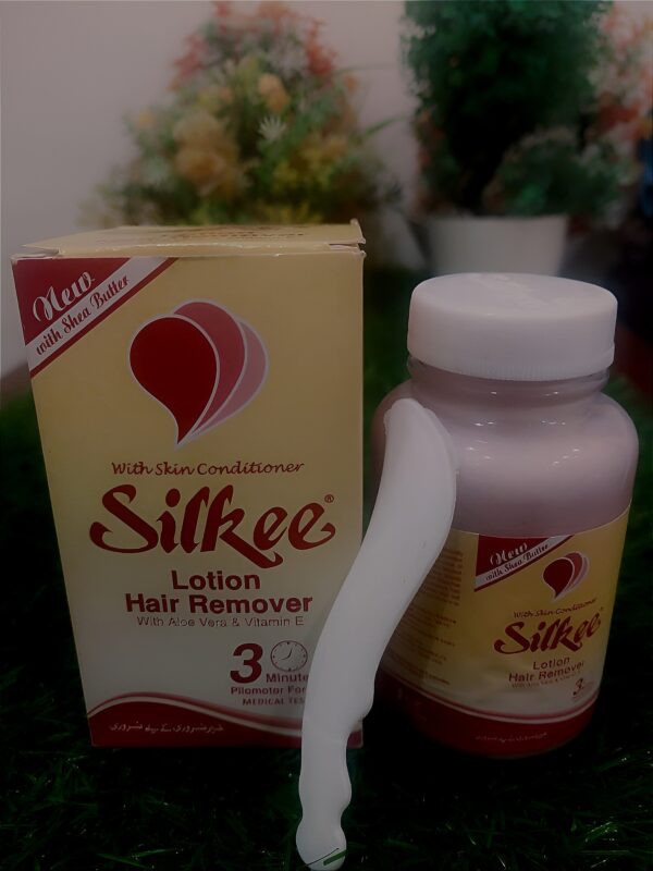silkee lotion hair remover with aloe vera & vitamin e  120g - Image 2