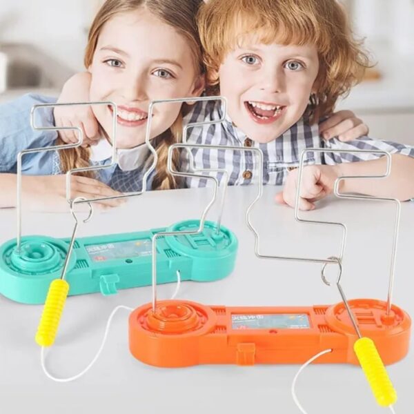 bump maze, montessori toy electric wire maze roller game touch maze puzzle toy collision game education concentration toy (random color)
