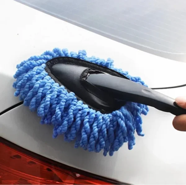 car wash microfiber cleaning brush car collector cleaning dusts mop bristles strong water absorption vehicle cleaning wax mop brush, home cleaning used dust removal dusting tool (random colors) - Image 6