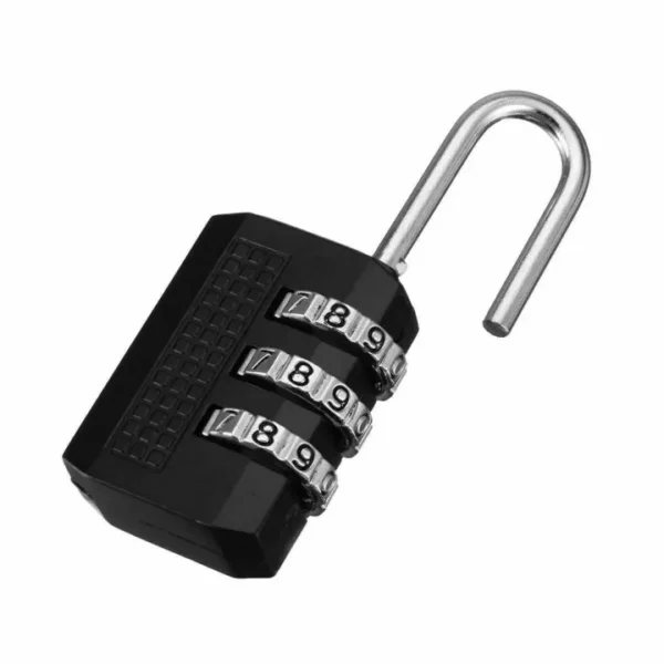 3 digit combination padlock for locker luggage suitcase travel bag (random color) - Image 6