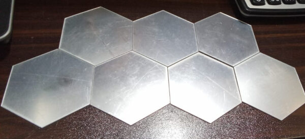 hexagon shape acrylic mirror wall stickers - Image 2