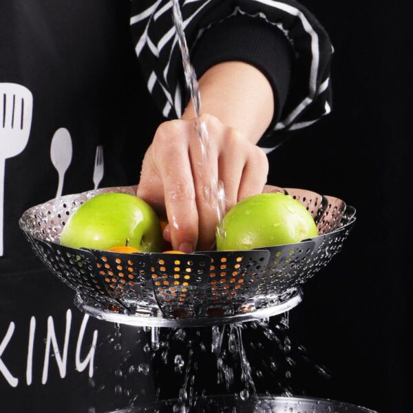304 stainless steel folding steamer tray steam rack steam