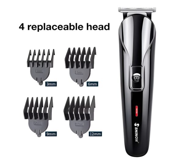 shiinon sh-1711, face, hair and body - multi grooming kit sh 1711 hair trimmer, beard trimmer, ear & nose trimmer head shaver full body grooming kit (random color) - Image 4