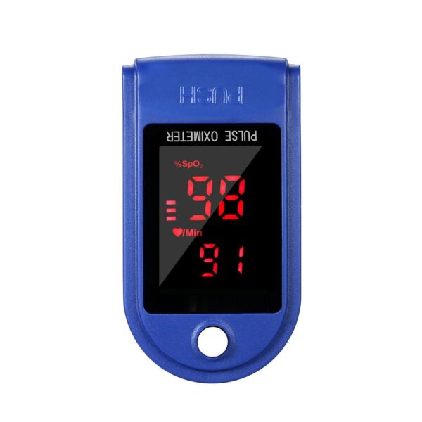 fingertip pulse oximeter blood oxygen saturation detector pulse rate monitor portable oximeter with fingertip puls rate monitor portable oximeter - Image 4