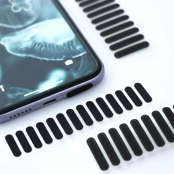 10 pcs (one strip) protect mobile phone dustproof net stickers speaker - Image 5