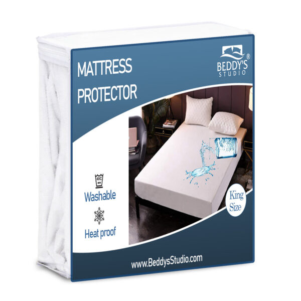 100% waterproof mattress protector cover is made of polish fabric,  (random color) - Image 15