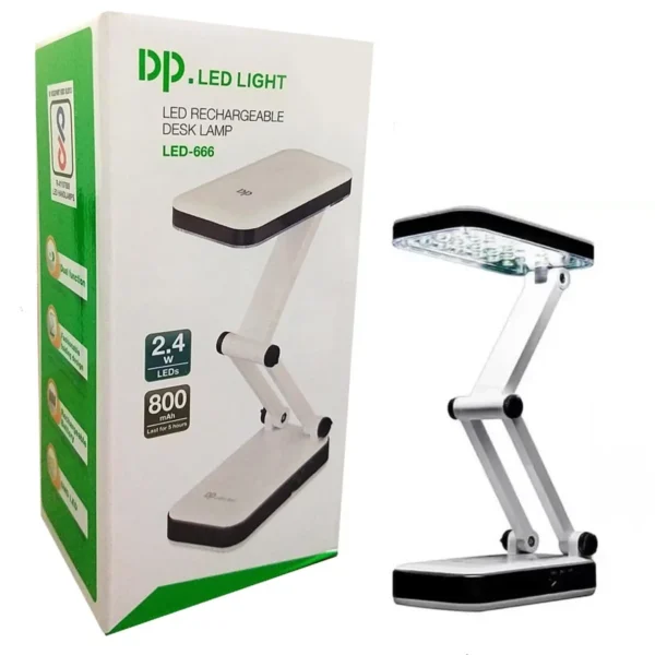 portable folding led desk lamp with adjustable brightness – travel-friendly study & reading light