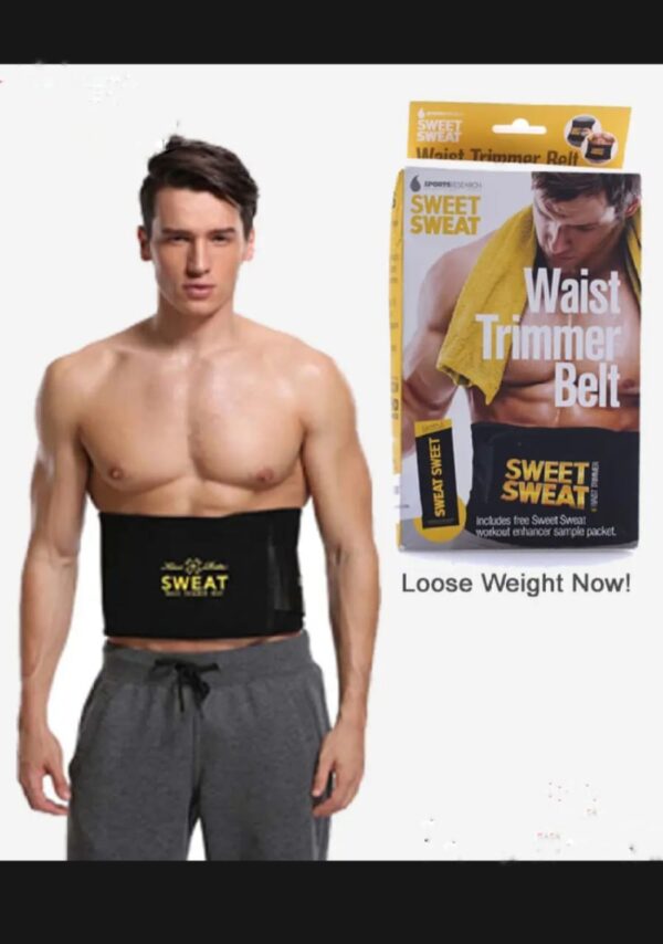 sweet sweat belt for weight loss slimming trimming waist trainer fitness belt for men and women - Image 3