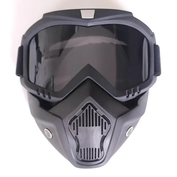 motorcycle goggles with removable full face mask riding glasses dirt bike atv motocross detachable eyewear (random glass shade) - Image 5