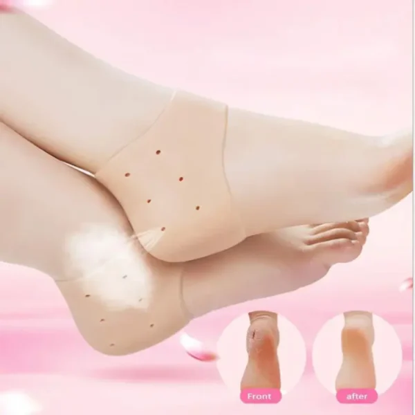 half heel pain anti crack silicone set - anti crack  for pain relief unisex - Image 6