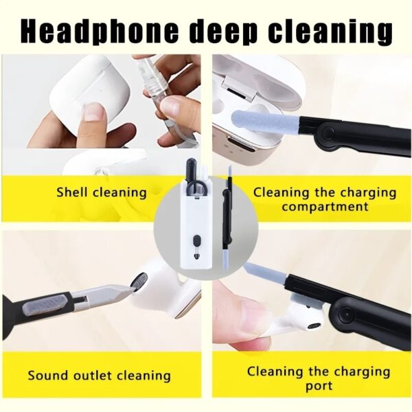 7 in 1 kit scalable keyboard cleaner brush earphone cleaning pen cleaner multifunction cleaning brush (random colors) - Image 25
